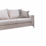 3 seater Verona sofa cream - mocha cushions 225x93x100cm - Слика 3