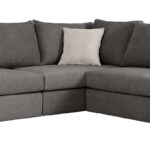 Reversible polymorphic sofa London  grey fabric-light grey cushions 296x246x95cm - Слика 5