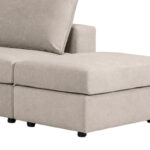 Reversible polymorphic sofa London grey-beige fabric-light grey cushions 296x246x95cm - Image 6