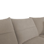 Left corner sofa Montana grey-beige fabric-light grey cushions 275x215x93cm - Слика 3