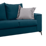 Verona 2-seater sofa blue fabric with light grey cushions 173x93x100cm - Слика 3