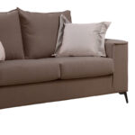 Verona 2-seater sofa mocha fabric with cream cushions 173x93x100cm - Слика 3