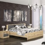 Double Bed Lavinia color sonoma-anthracite 160x200cm - Image 2