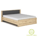 Double Bed Lavinia color sonoma-anthracite 160x200cm