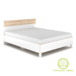 Double Bed Awell color sonoma-white 160x200cm