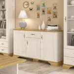 Buffet Jaden golden oak-white antique color 137.5x39x88.5cm - Image 2