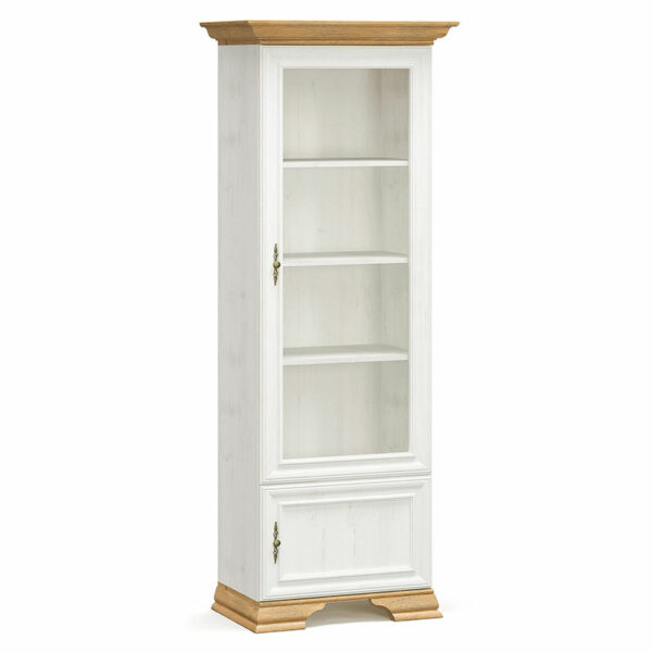 Showcase Jaden golden oak-white antique 70.5x43x197.5cm