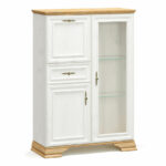 Showcase Jaden golden oak-white antique 93.5x39x133cm