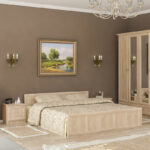 Double Bed Rebecca color sonoma 160x200cm - Image 2