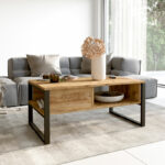 Coffee table Honora color black-oak 100x60x44,5cm - Image 2
