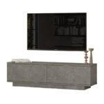 Zoeva TV cabinet color gray cemento 140x35,5x38cm