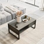 Honora coffee table anthracite antique-black 100x60x44.5cm - Image 4