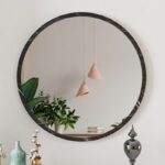 Mirror Sabino in marble anthracite color 60x2x60cm - Image 3