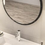 Mirror Sabino in marble anthracite color 60x2x60cm - Image 4