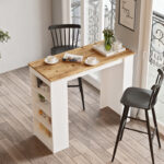 Table Bar Riff white-oak120x51.5x101.5cm - Слика 3