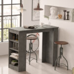 Table Bar Riff athracite antique 120x51.5x101.5cm - Image 2
