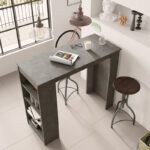 Table Bar Riff athracite antique 120x51.5x101.5cm - Image 3