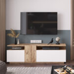 TV stand Elana sonoma-white 150x29.5x46.3cm - Image 3