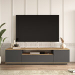 TV cabinet Soren sonoma-anthracite 180x44.5x44.6cm - Image 4