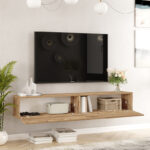 Dello wall TV unit sonoma color 180x31.6x29.6cm - Image 2