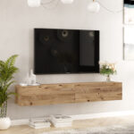 Dello wall TV unit sonoma color 180x31.6x29.6cm - Image 3