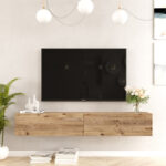 Dello wall TV unit sonoma color 180x31.6x29.6cm - Image 4