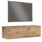 Serit wall TV unit sonoma color 100x31.6x29.6cm