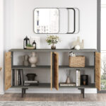 Sideboard Jethro sonoma-cement 138x40x73cm - Слика 2