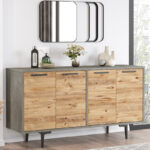 Sideboard Jethro sonoma-cement 138x40x73cm - Слика 3