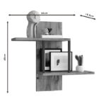 Wall shelf Horatio in sonoma color 66x19.5x60cm - Image 4