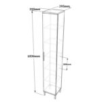 Cabinet-column Aurelius anthracite-mocha 29.5x29.5x183.6cm - Image 5