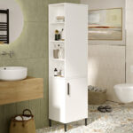Cabinet-column Perseus white 45x35.5x173.6cm - Слика 3