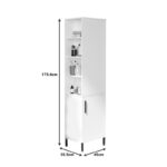 Cabinet-column Perseus white 45x35.5x173.6cm - Слика 5