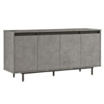 Sideboard Jethro antique anthracite-wenge160x44.5x75.5cm