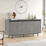 Sideboard Jethro antique anthracite-wenge160x44.5x75.5cm - Image 3