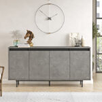 Sideboard Jethro antique anthracite-wenge160x44.5x75.5cm - Image 4