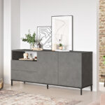 Sideboard Evaluate antique antique-wenge 170x46.5x75.5cm - Image 4