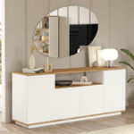 Buffet Placefol melamine white-natural 180x44.5x75cm - Image 2
