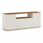 Buffet Placefol melamine white-natural 180x44.5x75cm