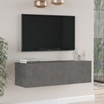 Tv unit Serit antique dark grey melamine 100x31.5x29.6cm - Слика 2