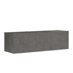 Tv unit Serit antique dark grey melamine 100x31.5x29.6cm
