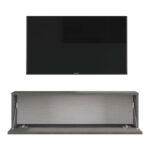 Tv unit Serit antique dark grey melamine 100x31.5x29.6cm - Слика 4