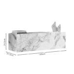 Tv unit Serit marble ivory melamine 100x31.5x29.6cm - Слика 5