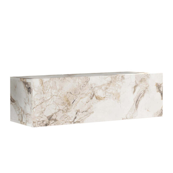 Tv unit Serit marble ivory melamine 100x31.5x29.6cm