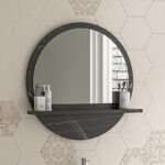 Breda melamine mirror in anthracite marble shade 49x6x49cm - Слика 2