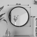 Mirror Reflex melamine in anthracite marble shade 49x5x49cm - Слика 4