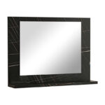 Kappa melamine mirror in anthracite marble shade 60x10x45cm