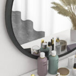 Rodro melamine mirror in anthracite shade 62x6x62cm - Слика 3