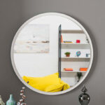 Rodro melamine mirror in white shade 62x6x62cm - Слика 2