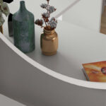 Rodro melamine mirror in white shade 62x6x62cm - Слика 3
